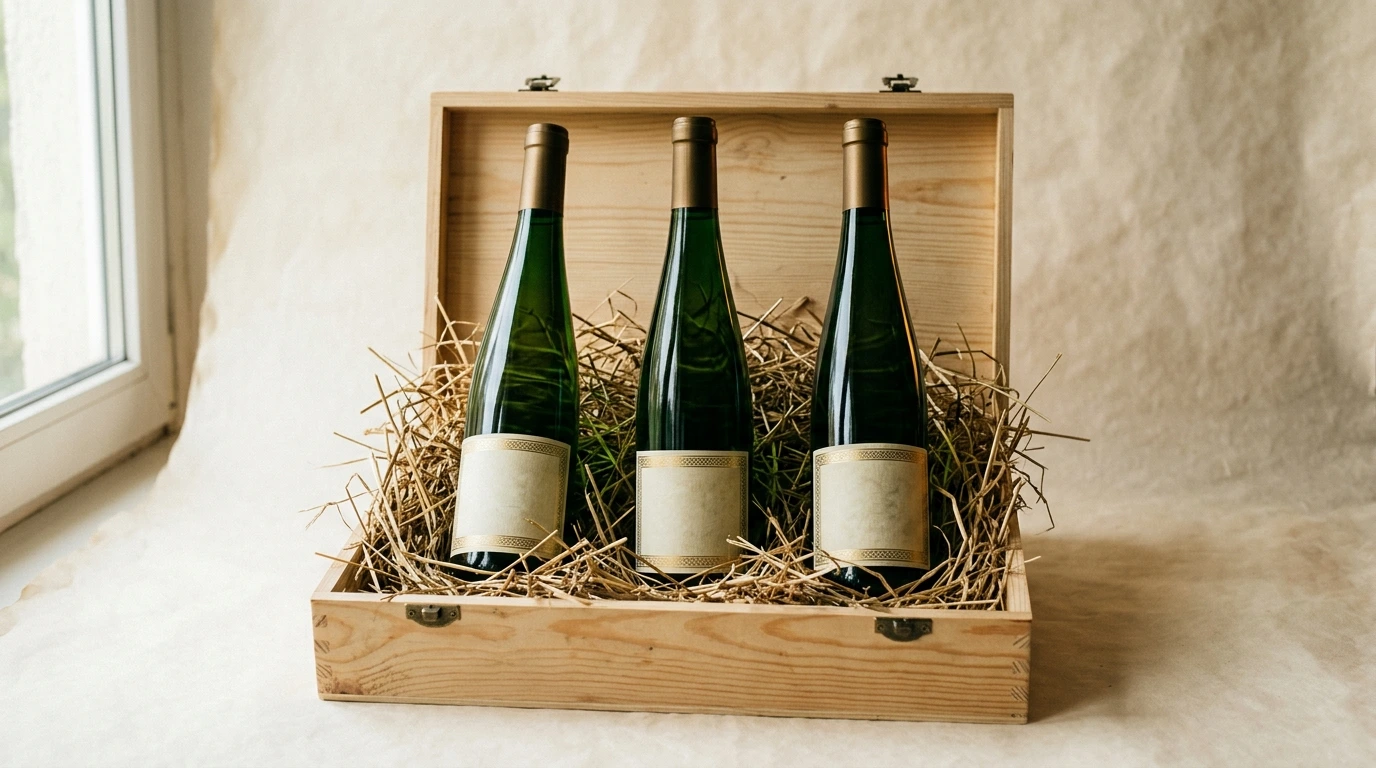 Coffret de trois bouteilles de vin d’Alsace