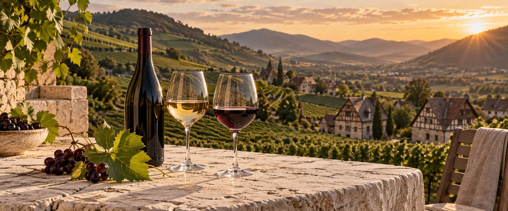 Illustration éditoriale du sujet : Domaine Thomas en Alsace : vins et adresse de dégustation